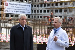 Мэр Москвы Сергей Собянин осмотрел ход строительства перинатального центра в ГКБ имени Ворохобова