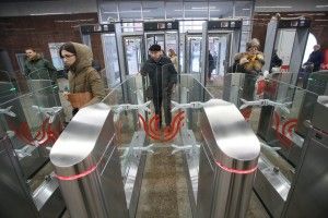 Открытие вестибюля станции метро "Баррикадная" после реконструкции