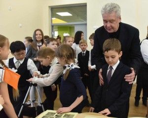 25 февраля 2016 Мэр Москвы Сергей Собянин открыл школу №1387 в Куркино
