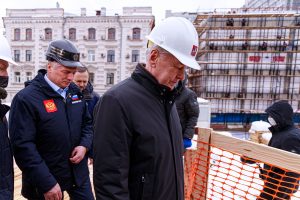 Ход строительства нового кампуса «Бауманки» проверил мэр Москвы. Фото: сайт МГТУ имени Баумана