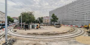 Основная часть реконструкции трамвайного разварота завершилась на Чистопрудном бульваре. Фото: пресс-служба комплекса городского хозяйства Москвы