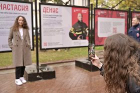 На Рождественском бульваре открылась новая фотовыставка. Фото: Управление кадровых сервисов Правительства Москвы