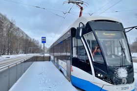 Трамваи с аудиоэкскурсией курсируют в районе. Фото: Анна Быкова, «Вечерняя Москва»